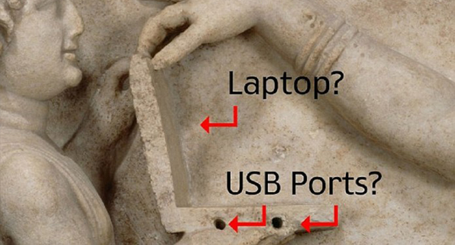NEVÍDANÉ! Antická socha jako důkaz, že naši předkové používali notebooky